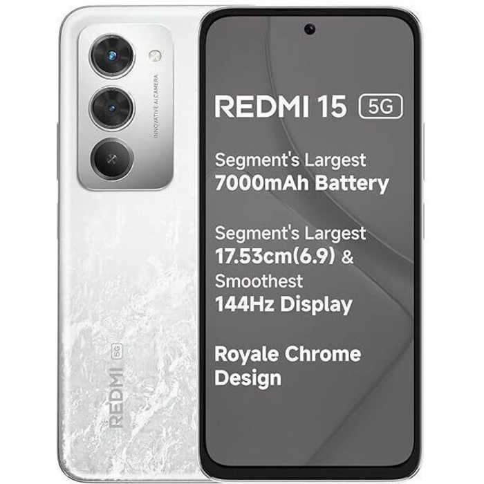 Redmi 15 5G, 6/128GB, Frosted White